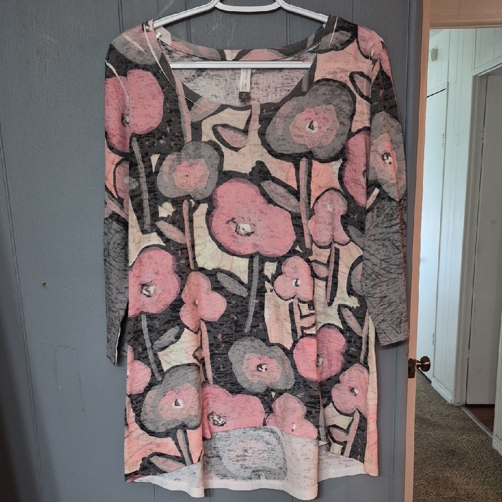 Sundance Whimsy Rose. Modern Floral  Lightweight Thermal Baby Waffle